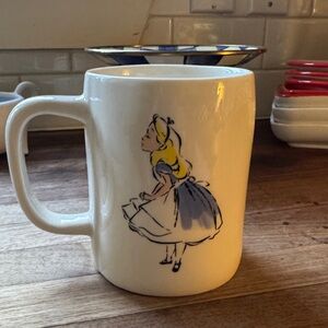 Charming White mug Alice in Wonderland